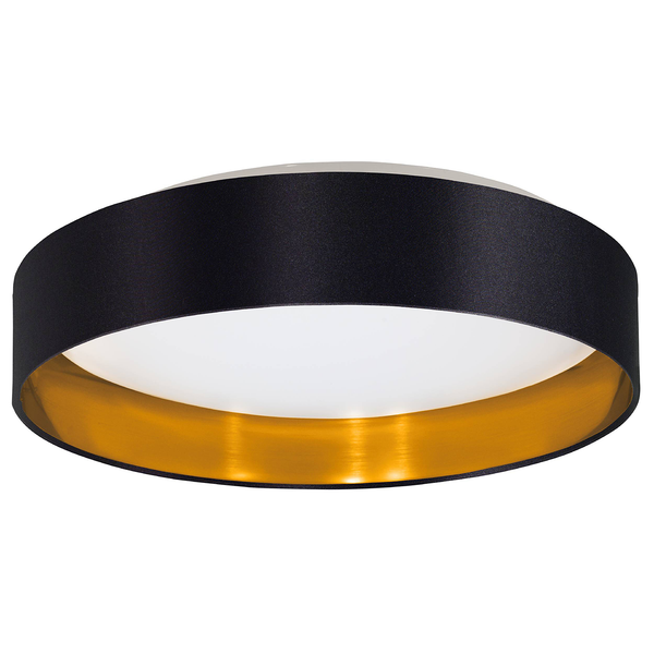 LED-Deckenleuchte Maserlo II - Mischgewebe / Stahl - 1-flammig