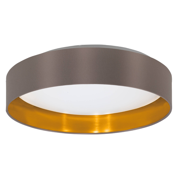LED-Deckenleuchte Maserlo IV - Mischgewebe / Stahl - 1-flammig