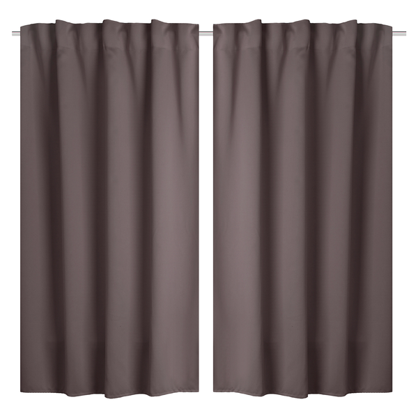 Fertigschal Gressy (2er-Set) - Polyester - Steingrau - 140 x 145 cm
