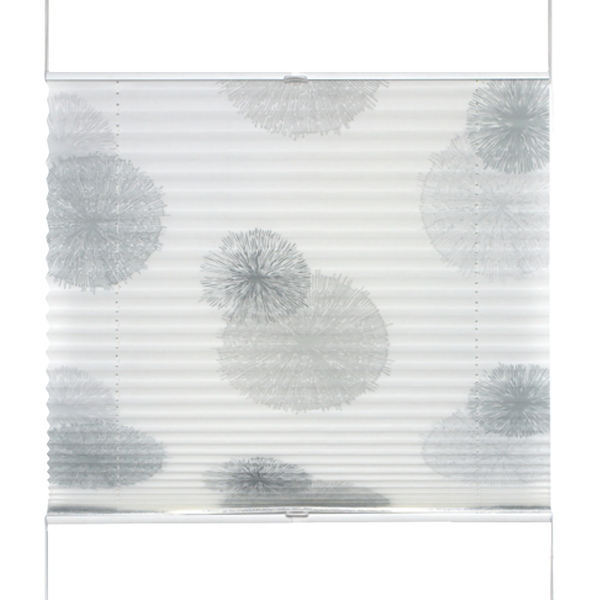 Plissee Rawlins - Polyester - Steingrau - 90 x 130 cm