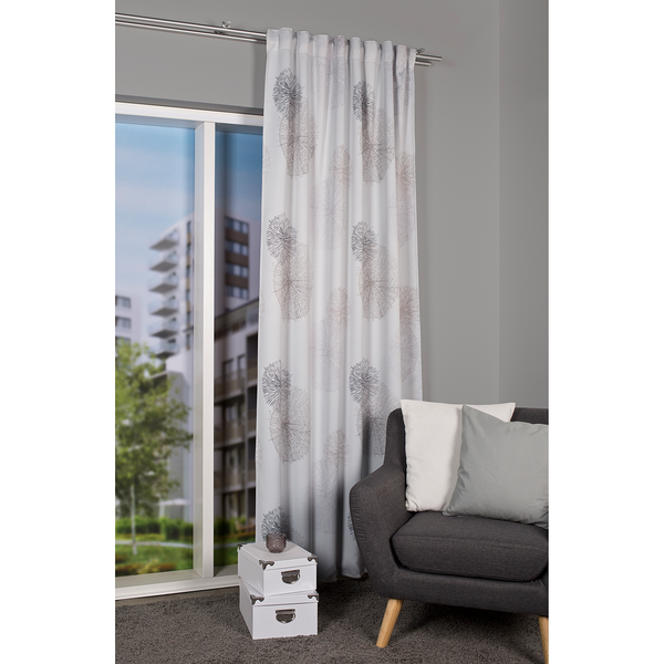 Fertigschal Rawlins - Polyester - Steingrau - 140 x 225 cm