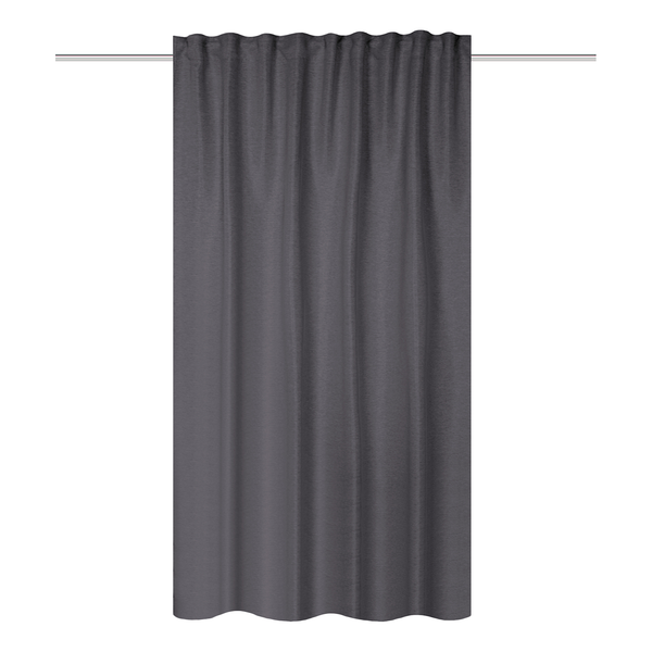 Fertigschal John - Polyester - Grau - 135 x 145 cm