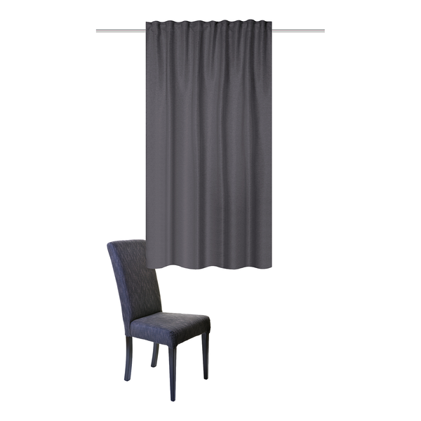 Fertigschal John - Polyester - Grau - 135 x 145 cm