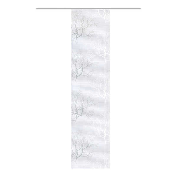 Schiebevorhang Baum - Polyester - Grau