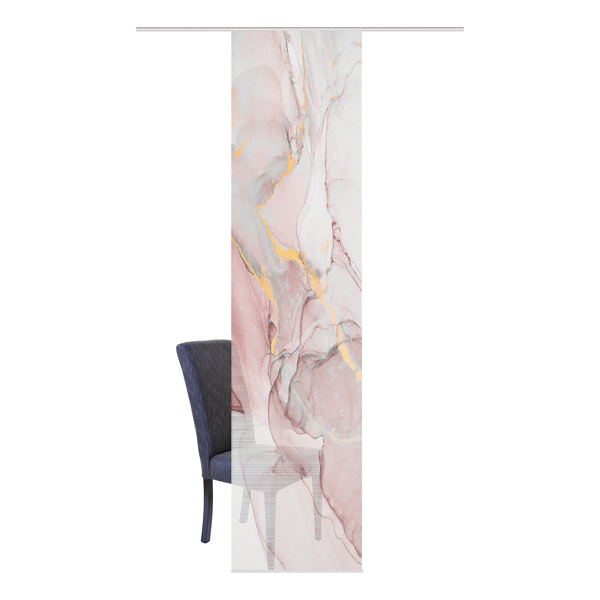 Schiebevorhang Marmosa I - Polyester - Rosé