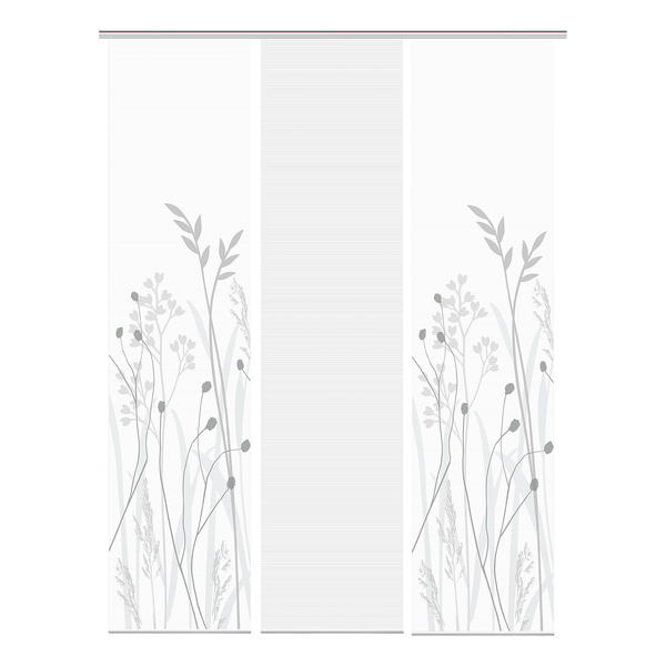 Schiebevorhang Grasil - Polyester - 3er Set