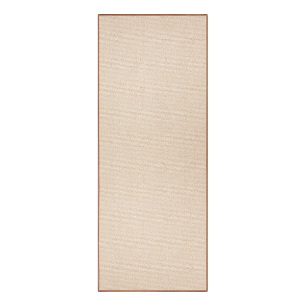 Läufer Bouclé - Kunstfaser - Beige - 80 x 200 cm