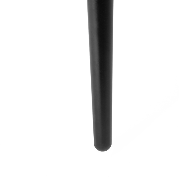 Armlehnenstuhl Vieville - Samt / Stahl - Dunkelgrau / Schwarz