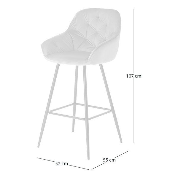 Barstuhl Tilden - Grau