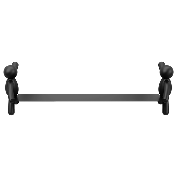 Wandregal Buddy - Metall - Schwarz