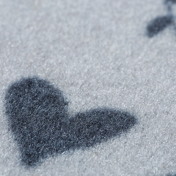 Fußmatte Trautes Heim - Gummi - Grau / Weiß