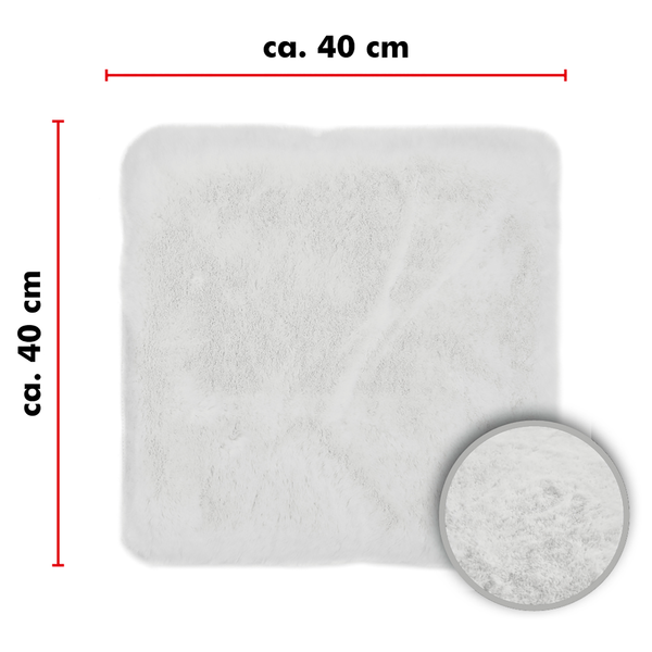 Sitzkissen Cingoli - Polyester - Weiß