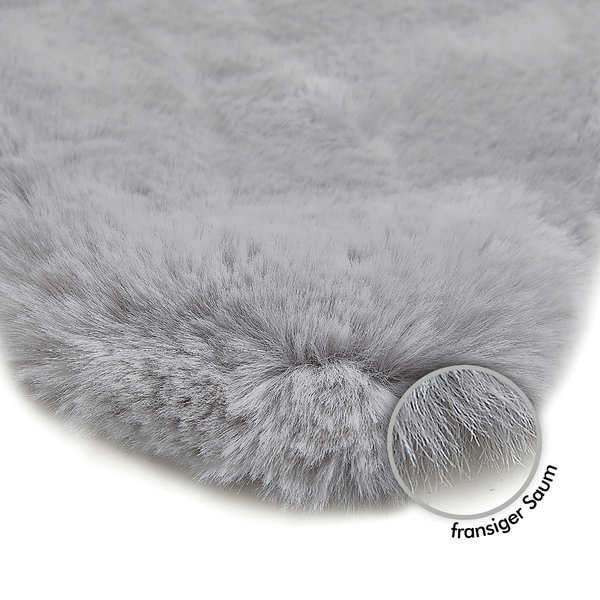 Fellteppich Cingoli - Polyester - Grau
