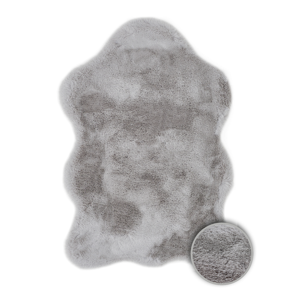 Fellteppich Cingoli - Polyester - Grau