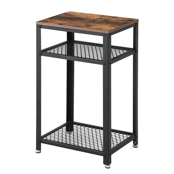 Beistelltisch Morristown III - Metall - Braun / Schwarz