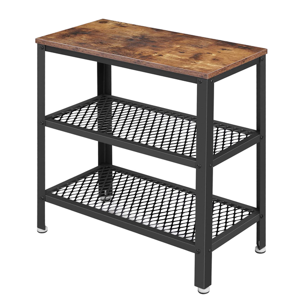 Beistelltisch Morristown I - Metall - Braun / Schwarz