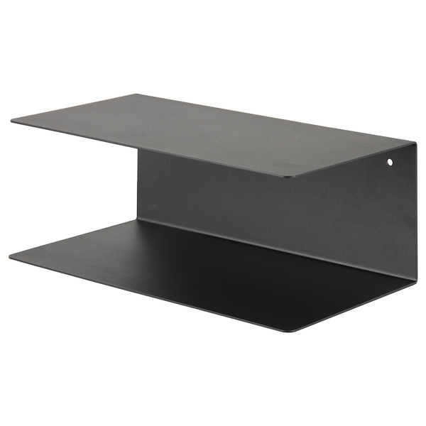 Wandregal Targon (2er-Set) - Metall - Schwarz