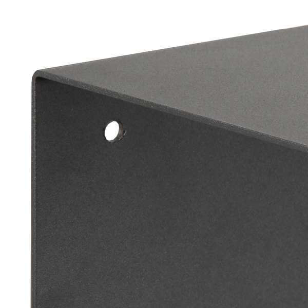 Wandregal Targon (2er-Set) - Metall - Schwarz