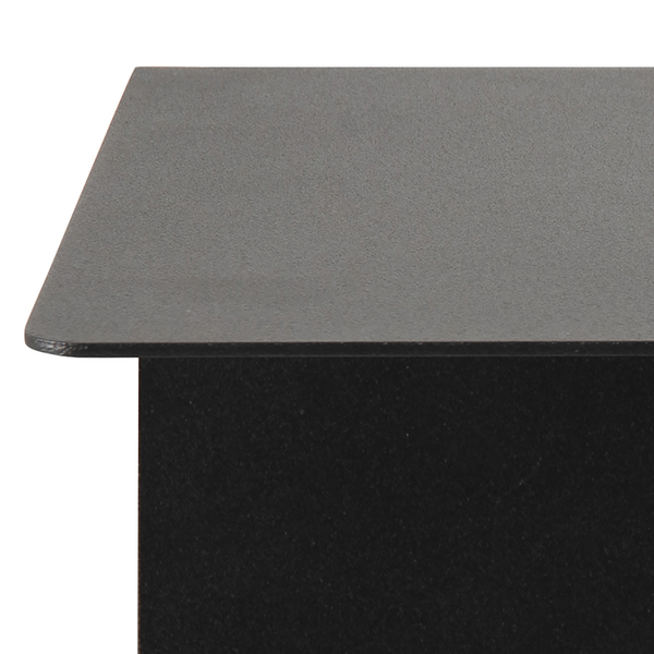 Wandregal Targon (2er-Set) - Metall - Schwarz