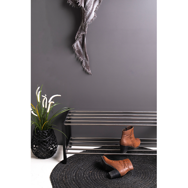 Schuhregal Caden - Schwarz / Silber