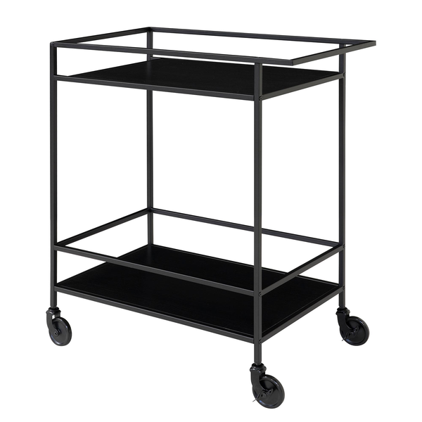 Servierwagen Arette - Metall - Schwarz