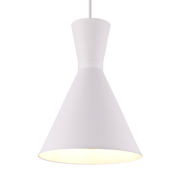 Pendelleuchte Enzo - Aluminium - 1-flammig - Weiß
