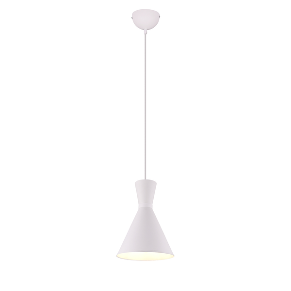 Pendelleuchte Enzo - Aluminium - 1-flammig - Weiß
