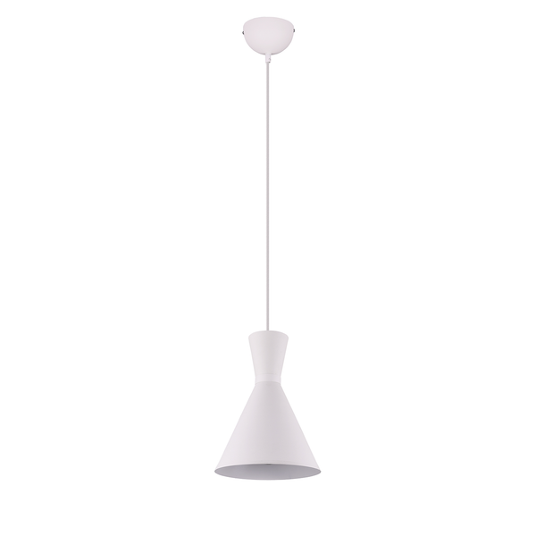 Pendelleuchte Enzo - Aluminium - 1-flammig - Weiß
