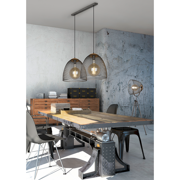 Pendelleuchte Ivar III - Aluminium - 2-flammig