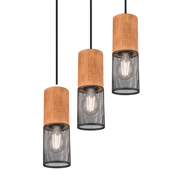Pendelleuchte Tosh II - Aluminium - 3-flammig