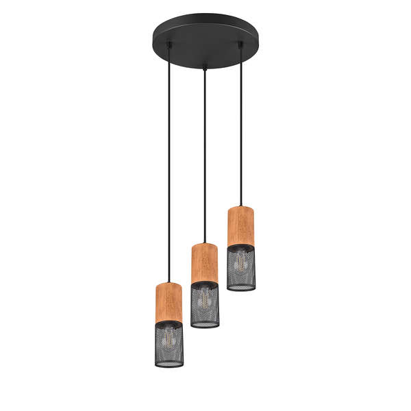Pendelleuchte Tosh II - Aluminium - 3-flammig