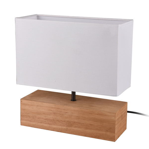 Tischleuchte Woody II - Webstoff / Pinie - 1-flammig