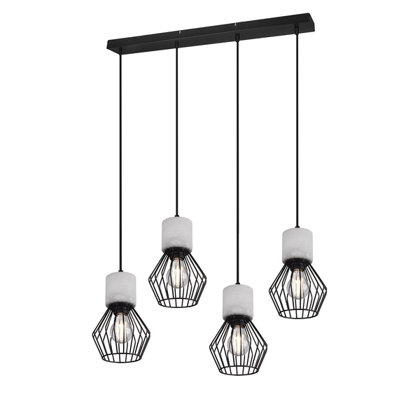 Pendelleuchte Jamiro III - Aluminium - 4-flammig