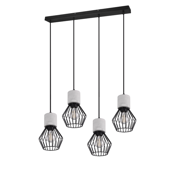 Pendelleuchte Jamiro III - Aluminium - 4-flammig