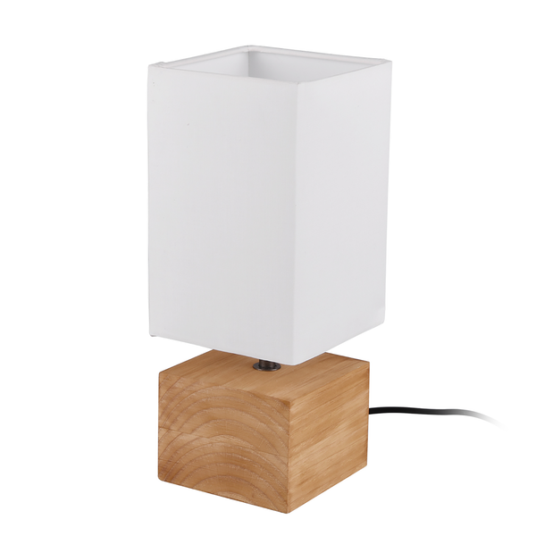 Tischleuchte Woody I - Webstoff / Pinie - 1-flammig