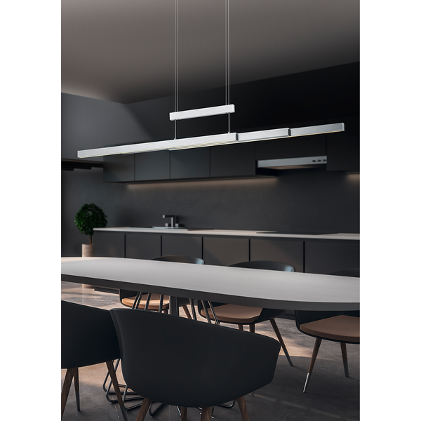 LED-Pendelleuchte Trajan I - Aluminium - 3-flammig