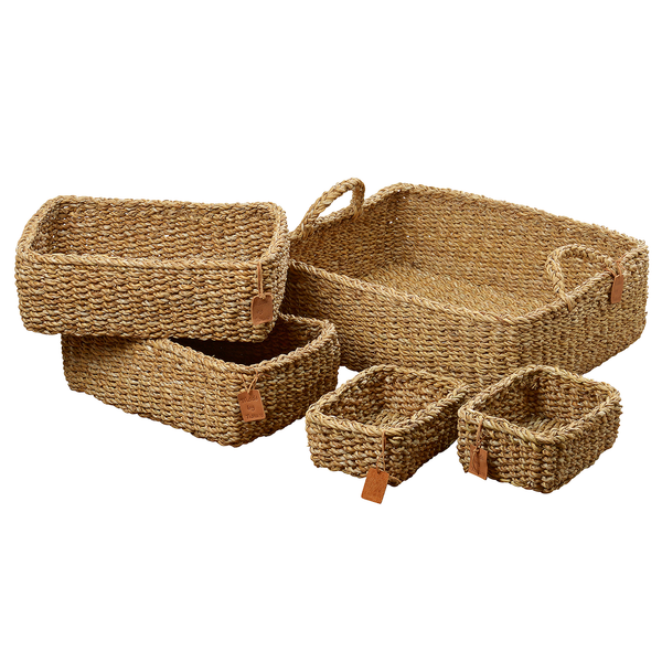 Korb Sophy IV (5-teilig) - Seegras - Braun