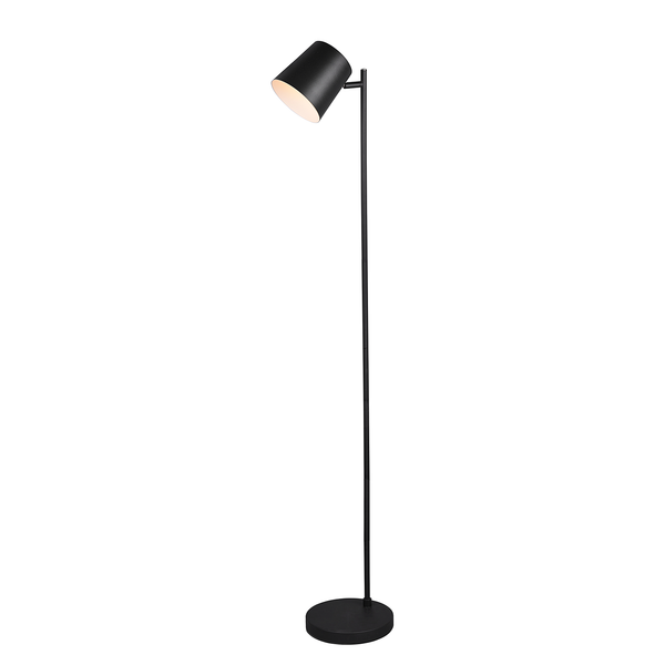 LED-Stehleuchte Blake - Aluminium - 1-flammig - Schwarz