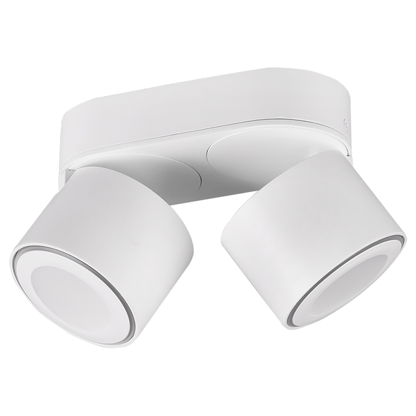 LED-Deckenleuchte Taurus - Polyethylen / Aluminium - Weiß - Flammenanzahl: 2