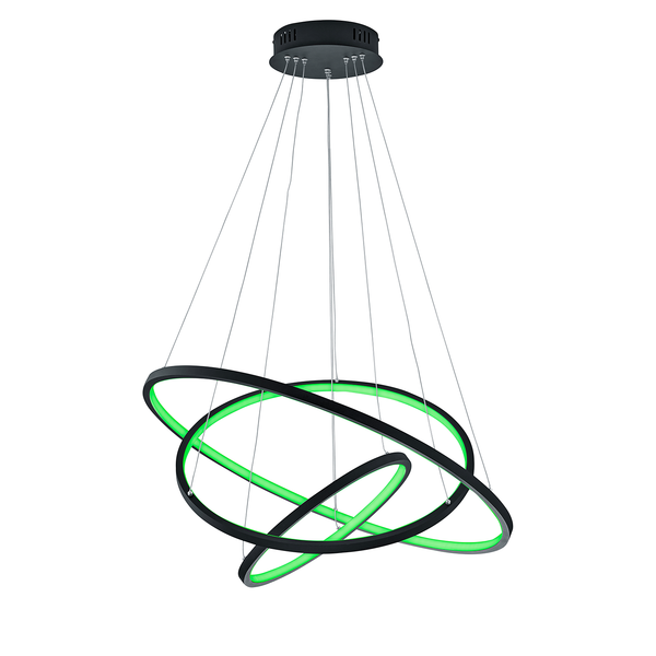 LED-Pendelleuchte Aaron II - Aluminium - 3-flammig