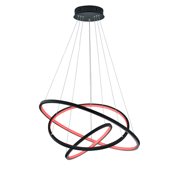 LED-Pendelleuchte Aaron II - Aluminium - 3-flammig