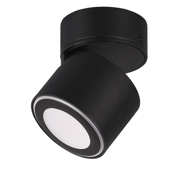 LED-Deckenleuchte Taurus - Polyethylen / Aluminium - Schwarz - Flammenanzahl: 1