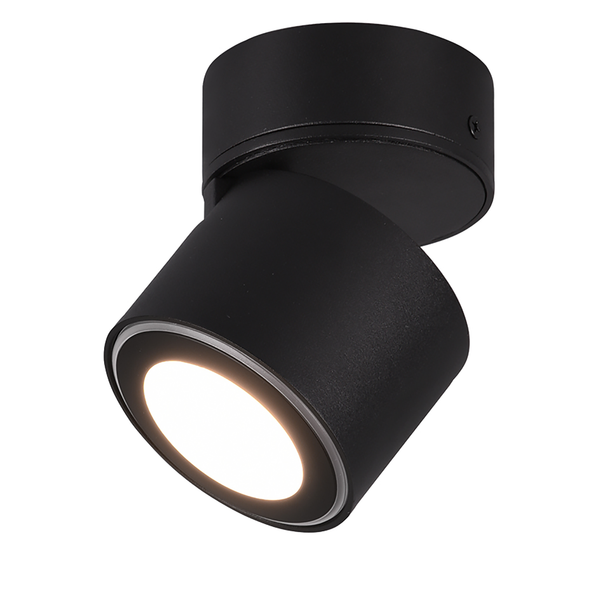 LED-Deckenleuchte Taurus - Polyethylen / Aluminium - Schwarz - Flammenanzahl: 1