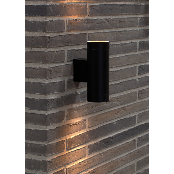 Wandleuchte Tin Maxi Double - Aluminium - 2-flammig