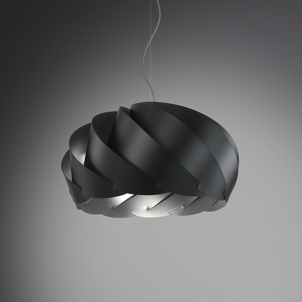 Pendelleuchte Globe - Schwarz - Höhe: 35 cm