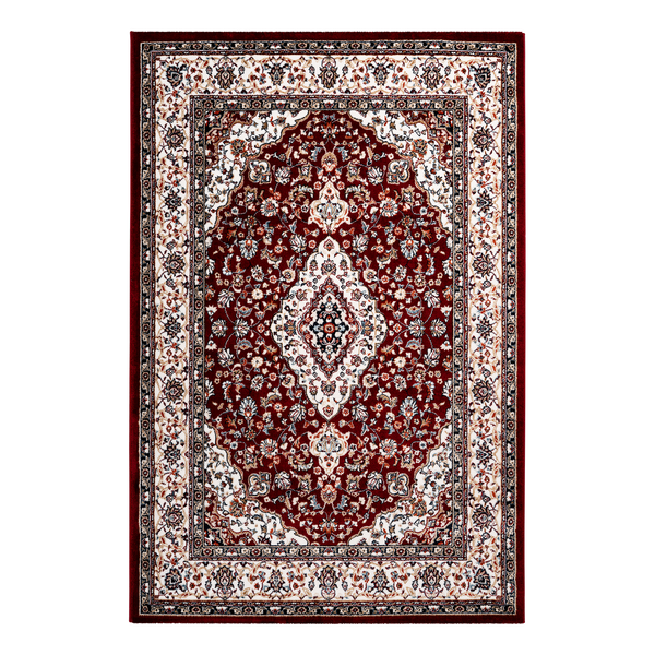 Kurzflorteppich Isfahan I - Kunstfaser - Rot - 160 x 230 cm
