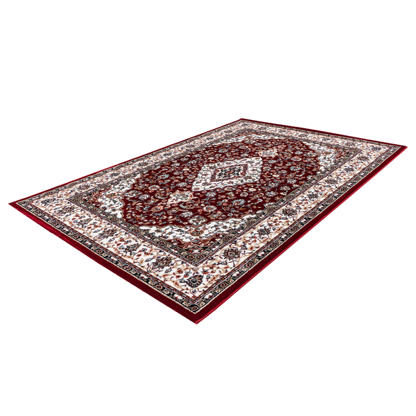 Kurzflorteppich Isfahan I - Kunstfaser - Rot - 160 x 230 cm