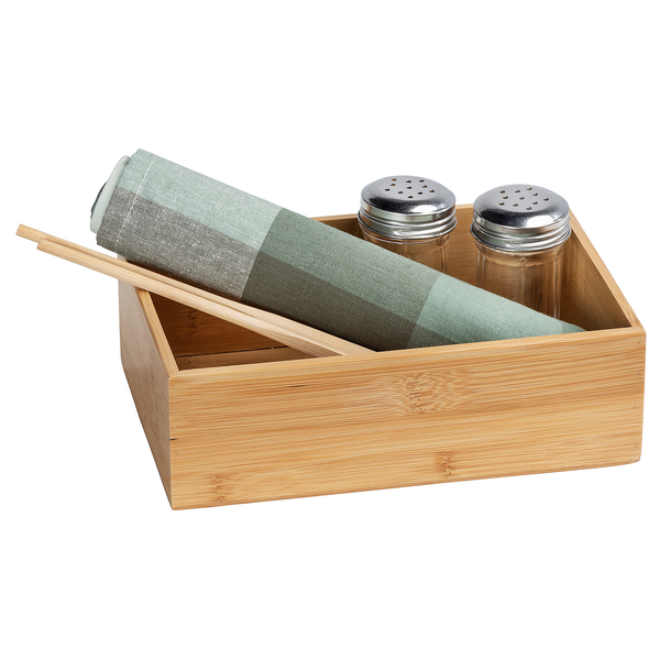 Bambus Ablage Terra (2er-Set) - Bambus - Braun - 22 x 15 cm