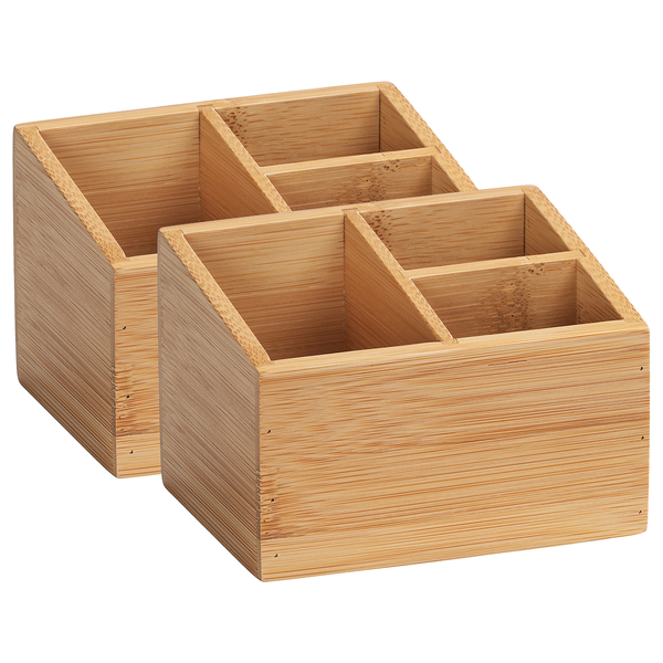 Bambus Organizer Terra (2er-Set) - Bambus - Braun