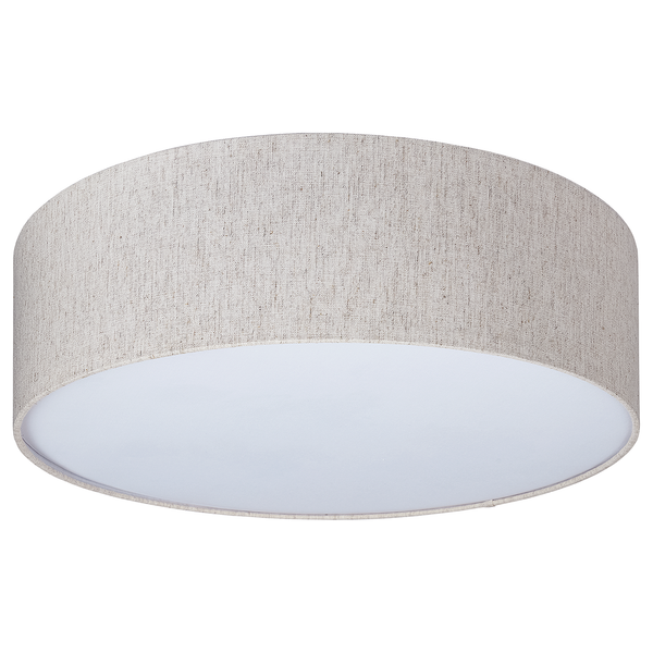 Deckenleuchte Conny - Leinen / Aluminium - 1-flammig